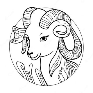 Gambar Mewarna Tanda Zodiak Aries 131847-64487