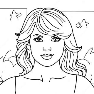 Taylor Swift Midnights Halaman Mewarna