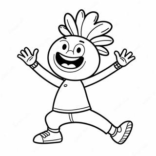 Halaman Mewarna Gerakan Lucu Gonoodle 132567-65060