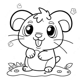 Hamtaro Halaman Mewarna