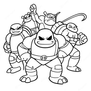 Halaman Mewarna Kebangkitan Tmnt 133183-65526