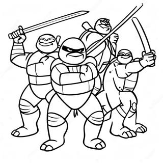 Halaman Mewarna Kebangkitan Tmnt 133183-65528