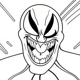 Senyuman Menyeramkan Venom Halaman Mewarna 13324 2919