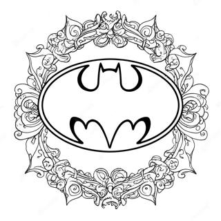 Halaman Mewarna Logo Batman Vintage 133313 65631