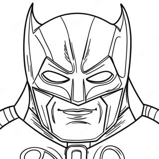 Halaman Mewarna Logo Batman Berani 133314-65634
