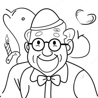 Halaman Mewarna Atuk Yang Comel 133365-65677