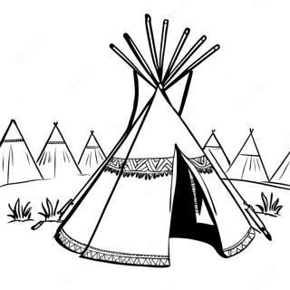 Teepee Halaman Mewarna