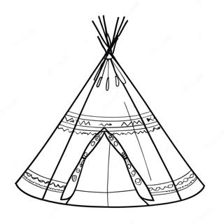 Halaman Mewarna Teepee 133698-65923