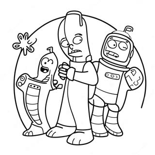 Halaman Mewarna Futurama 133774-65981