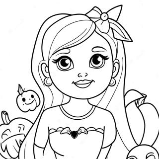 Halaman Mewarna Barbie Halloween Yang Comel 134545-66592