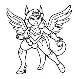 Halaman Mewarna She Ra Yang Berubah 134599 66637