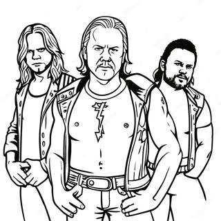 Halaman Mewarna Ahli Band Metallica 134880-66848