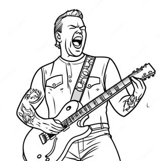 Halaman Mewarna James Hetfield Beraksi 134882-66854