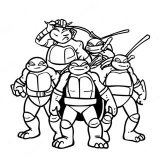 Tmnt 2012 Halaman Mewarna