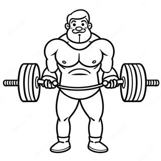 Halaman Mewarna Ayah Kuat Mengangkat Berat 136033-67757