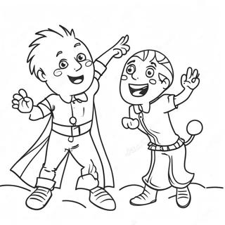 Halaman Mewarna Tindakan Yang Dramatis 136160 67854