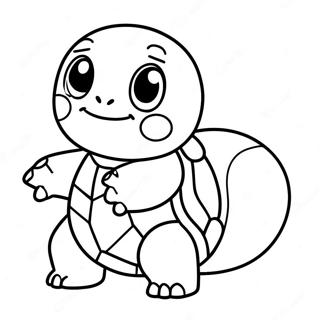 Halaman Mewarna Chibi Squirtle Yang Lucu 136724-68445