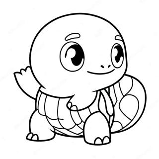 Halaman Mewarna Chibi Squirtle Yang Lucu 136724-68448