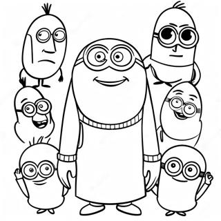 Halaman Mewarna Gru Dan Minion 137081-68719