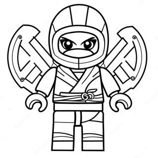 Halaman Mewarna Nya Ninjago Dalam Pakaian Ninja 137263-68864