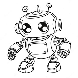 Halaman Mewarna Robot Ai Comel 137363-68933