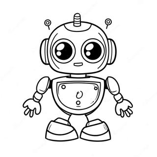 Halaman Mewarna Robot Ai Comel 137363-68934