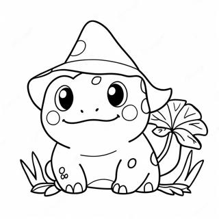 Gambar Mewarna Bulbasaur Manis Dengan Topi Ahli Sihir 137545 69087