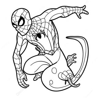 Gambar Mewarna Cicak Spiderman 137618-69132