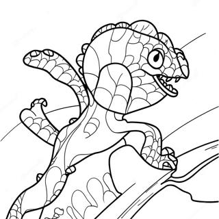 Laman Mewarna Cicak Menyerang Spiderman 137622 69147