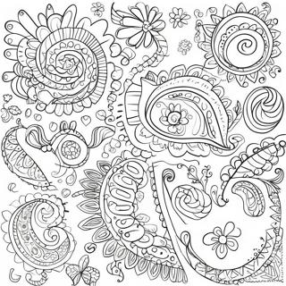 Paisley Halaman Mewarna