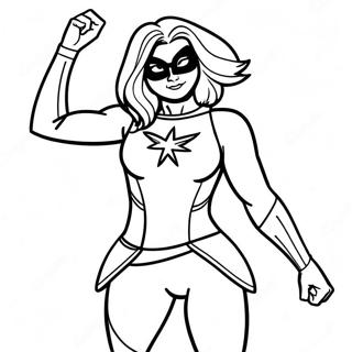 Ms Marvel Halaman Mewarna