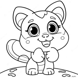 Halaman Mewarna Angela Berbicara Yang Ceria 137825 69299