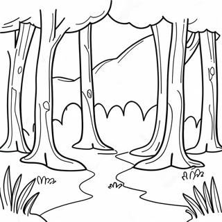 Halaman Mewarna Landskap Hutan 138105-69512