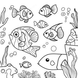 Halaman Mewarna Pengembaraan Jigsaw Bawah Laut 138186-69586
