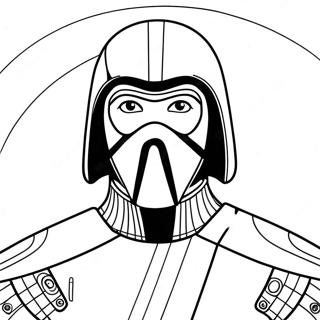 Halaman Mewarna Kylo Ren Dalam Starfighter 138211-69606