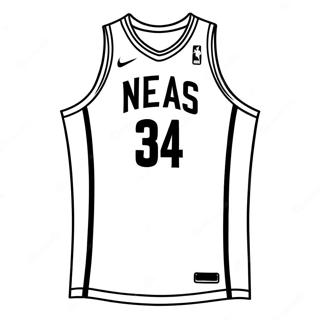 Jersi Nba Halaman Mewarna