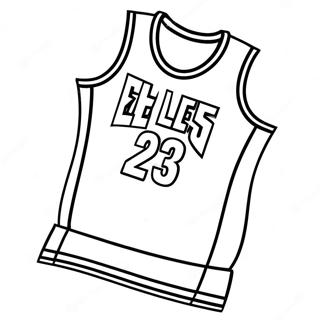 Halaman Mewarna Jersi Nba Retro 138287-69658