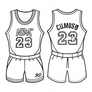 Jersi Nba Halaman Mewarna