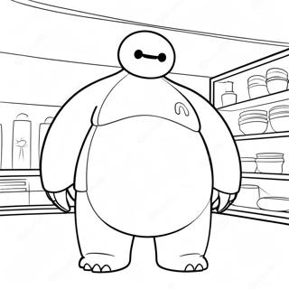 Baymax Halaman Mewarna