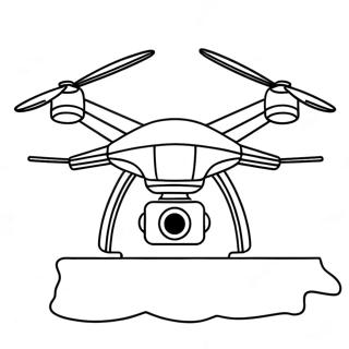 Halaman Mewarna Drone Berteknologi Tinggi Dengan Kamera 138672-69966