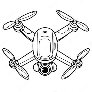 Halaman Mewarna Drone Berteknologi Tinggi Dengan Kamera 138672-69967