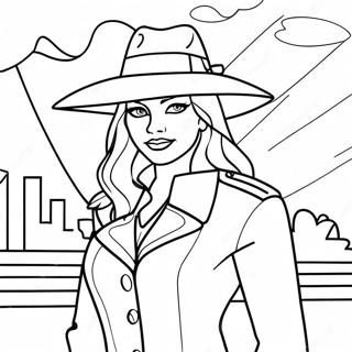 Halaman Mewarna Carmen Sandiego Mengembara Di Dunia 139055 70267