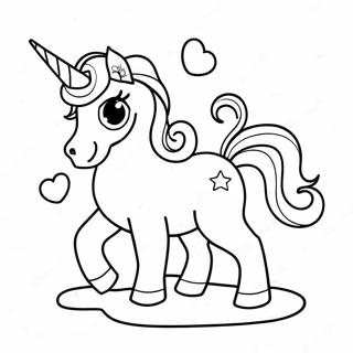 Halaman Mewarna Kotoran Unicorn Pelangi 139361-70496