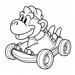 Halaman Mewarna Bowser Dalam Kart Mario Kart 14620-3192