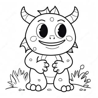 Halaman Mewarna Monster Mesra 15433 3368