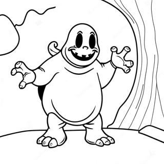 Halaman Mewarna Oogie Boogie Dalam Bayang Menyeramkan 15527-3393