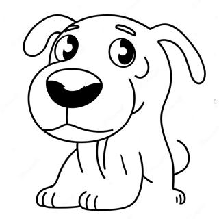 Halaman Mewarna Zero Anjing Hantu 15528-3397