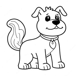 Halaman Mewarna Zero Anjing Hantu 15528-3399