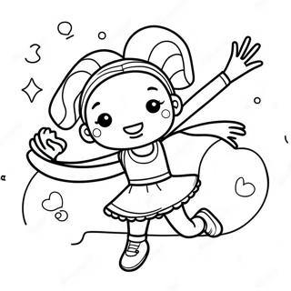 Gadis Hitam Halaman Mewarna