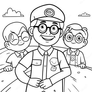 Blippi Halaman Mewarna